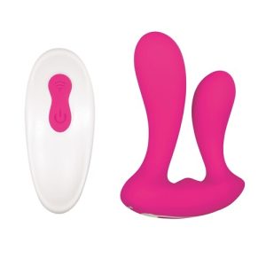 Adam & Eve Dual Entry Vibrator With Remote Control