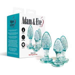 Adam & Eve Glitter Gem Butt Plug Set