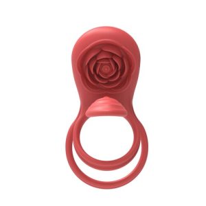 Adam & Eve Rose Vibrating C-Ring